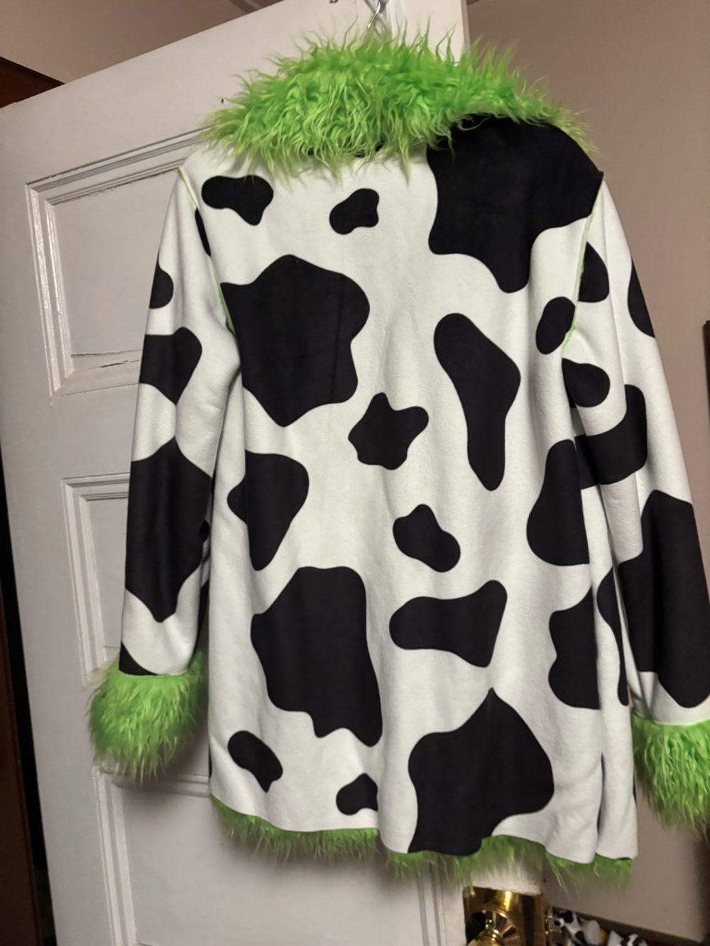 Dolls Kill x Teletubbies | Dipsy Style Faux Fur Coat - Picture 2 of 3
